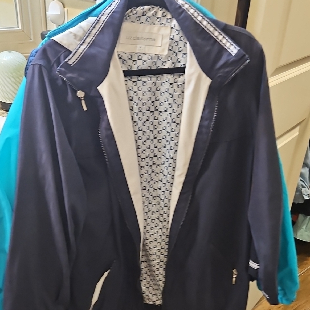 Liz Claiborne Blue and White Jacket